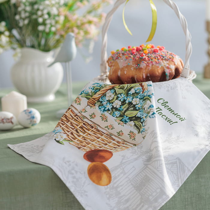 Салфетка "Рада" корзинка с надписью, 1 шт