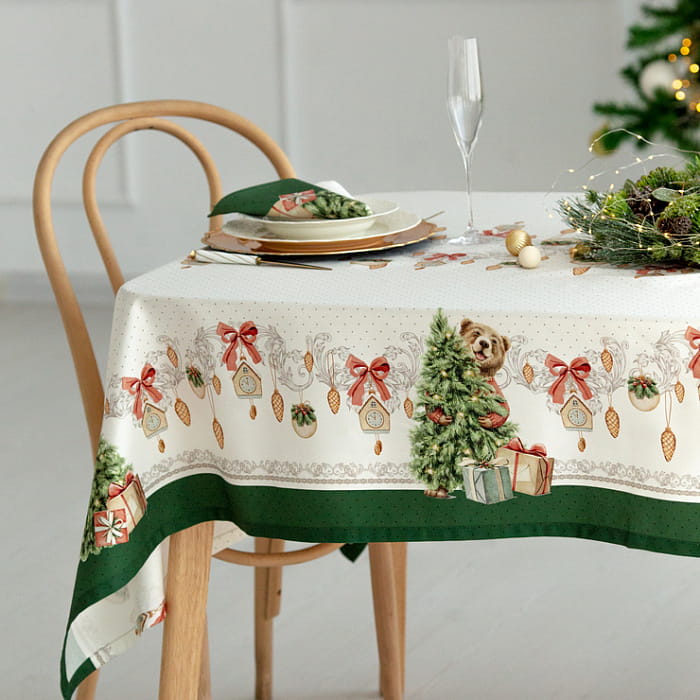 Скатерть 145х180 см "Новогодняя шкатулка"