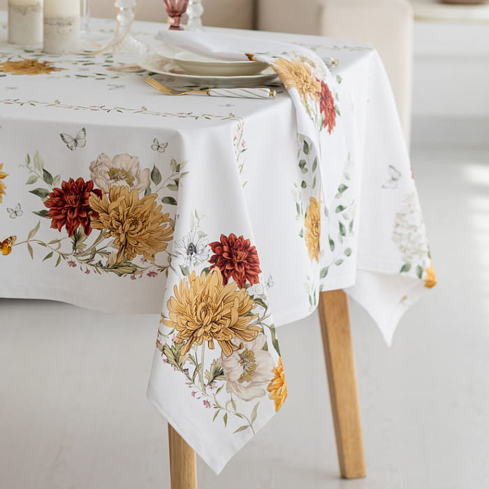 Скатерть 145х300 см "Цветочная симфония"