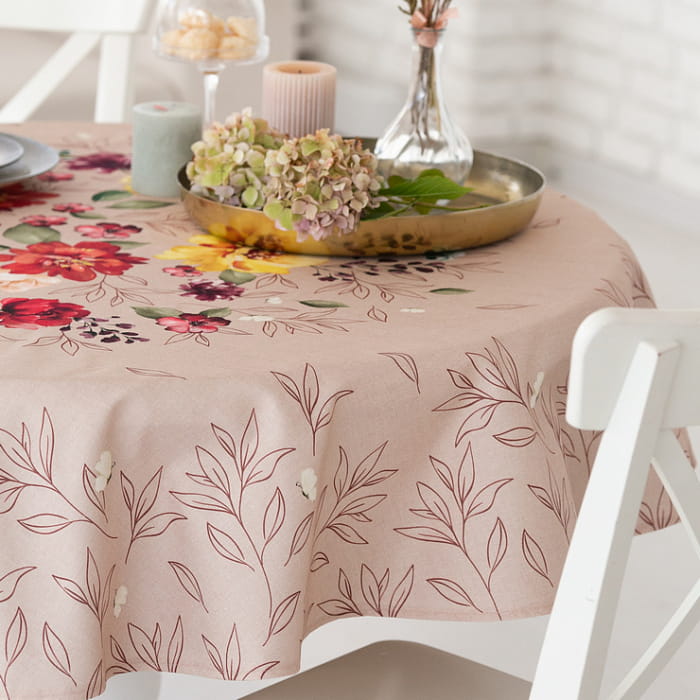 Скатерть круглая D-170 см "Вернисаж"