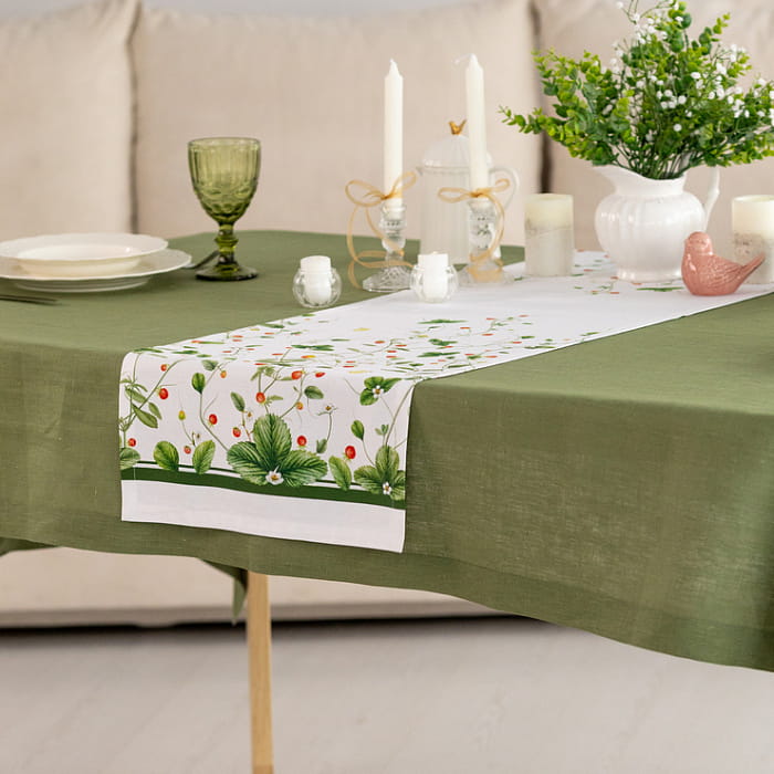 Дорожка 40х145 см "Земляничная поляна " декоративная