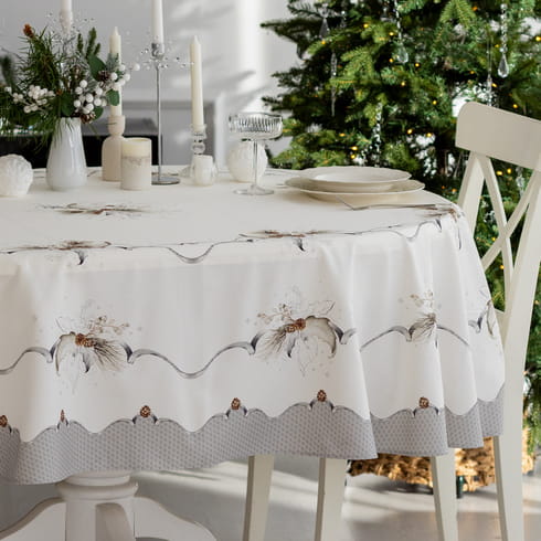 Скатерть овальная 170х255 см "Стоун"