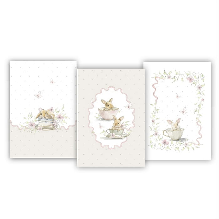 Набор Set-3 полотенец "Заварные зайки"