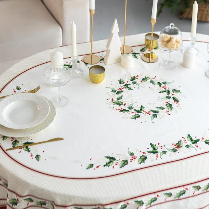 Скатерть овальная 170х220 см "Элегант"