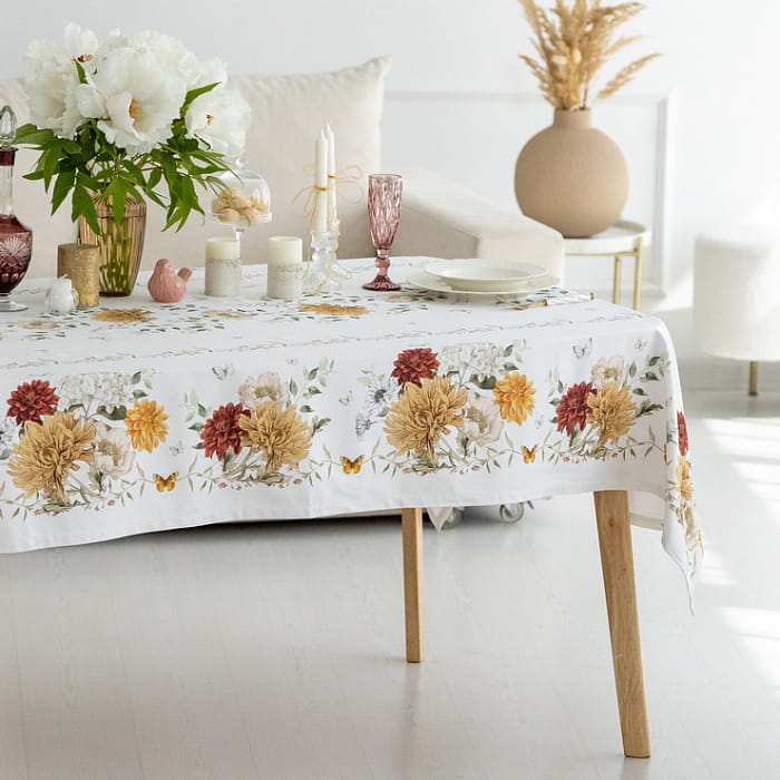 Скатерть 145х220 см "Цветочная симфония"