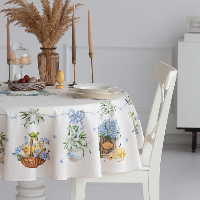 Скатерть круглая D-150 см "Ретро"