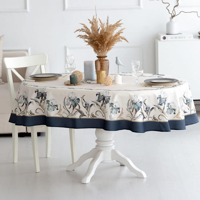 Скатерть овальная 150х200 см "Айрис"