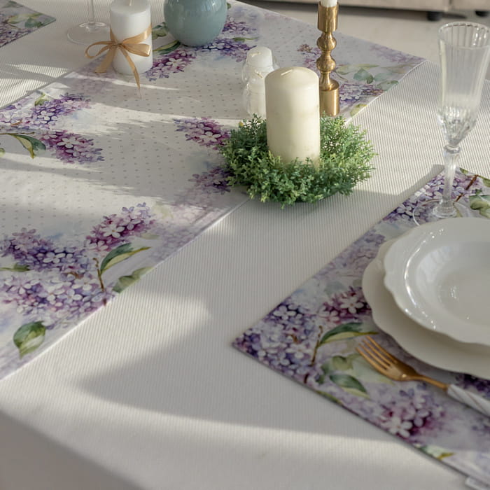Набор  салфеток плейсматов "Аромат сирени"