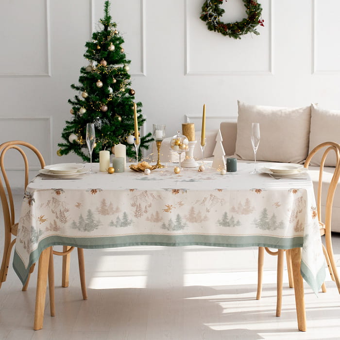 Скатерть 145х200 см "Снежный ангел"