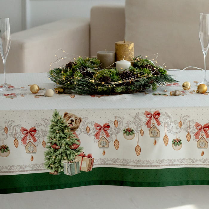 Скатерть 145х180 см "Новогодняя шкатулка"