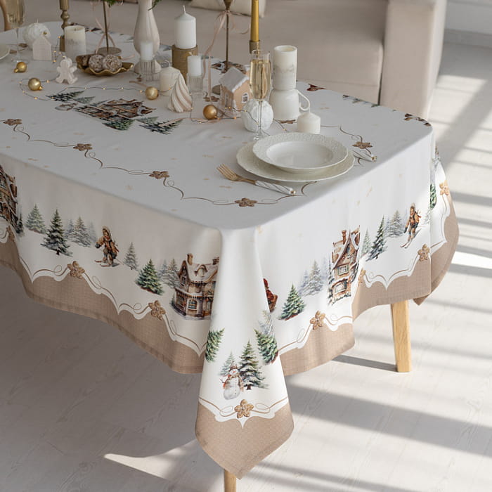 Скатерть 110х145 см "Пряничный домик"