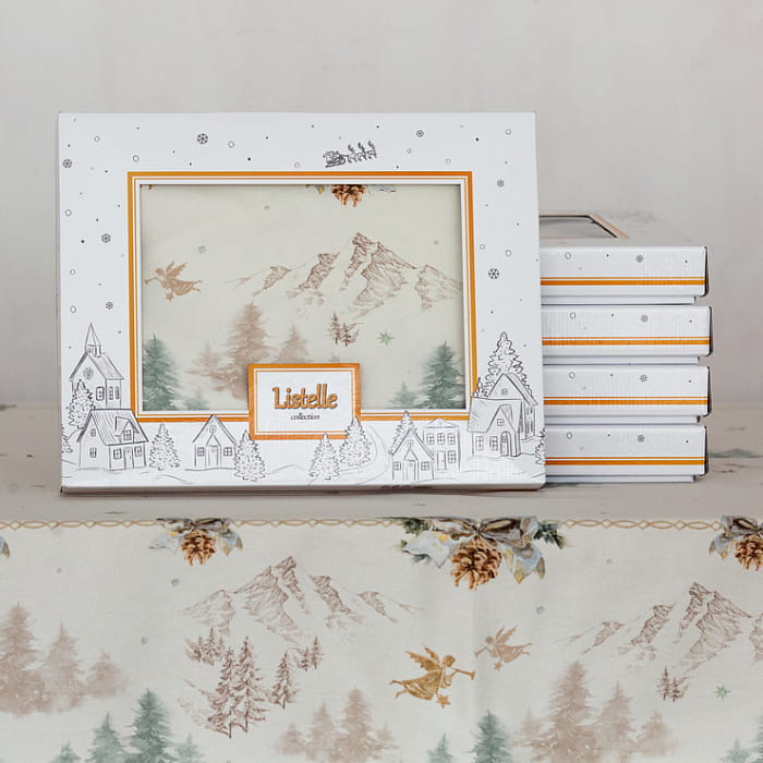 Скатерть 165х255 см "Снежный ангел"