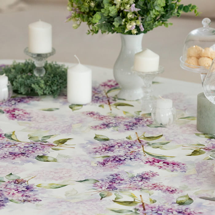 Скатерть  145х180 см "Аромат сирени"