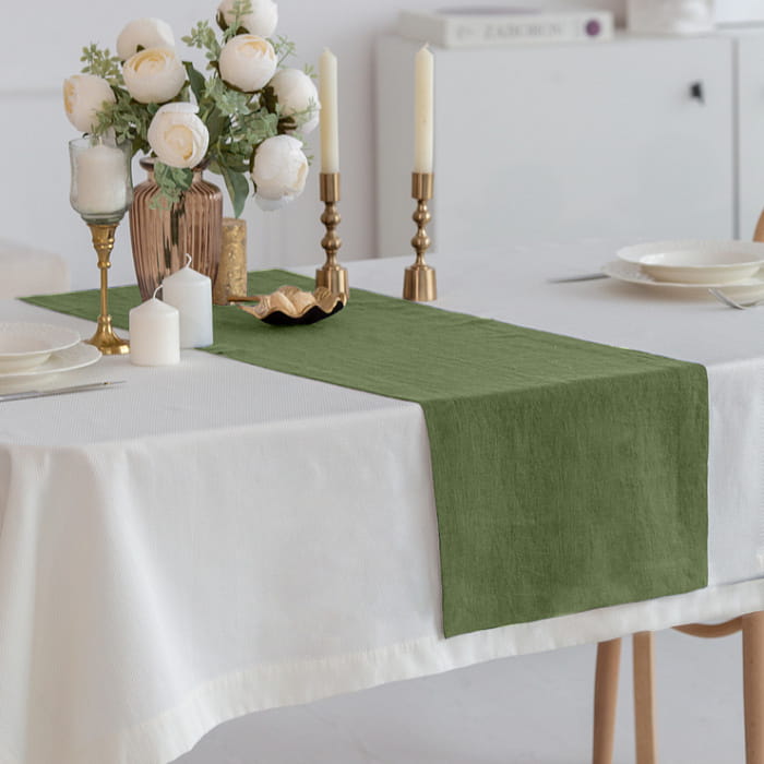 Дорожка 40х180 см цвет "Еловая зелень" декоративная