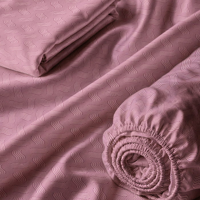 Простыня на резинке 100х200х30 "Амарант"