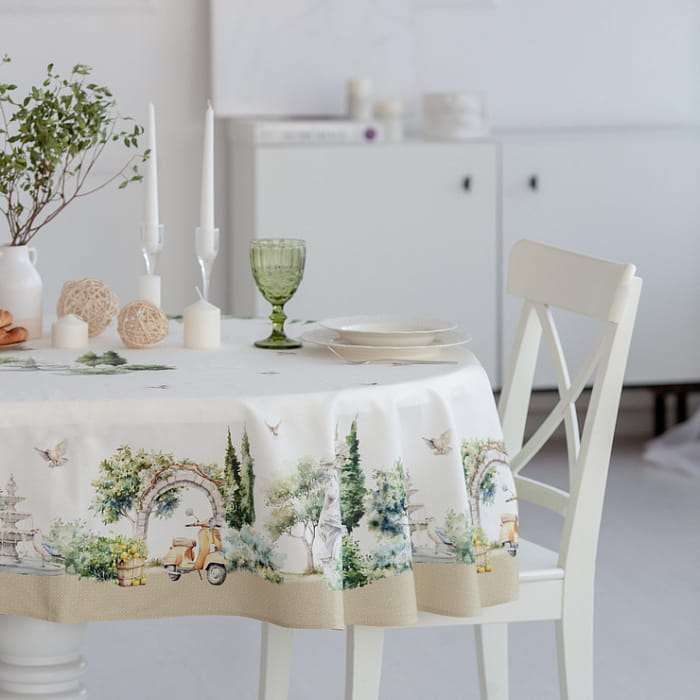 Скатерть овальная 150х250 см "Итальяно"