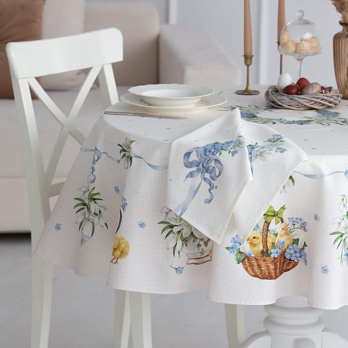 Скатерть круглая D-150 см "Ретро"