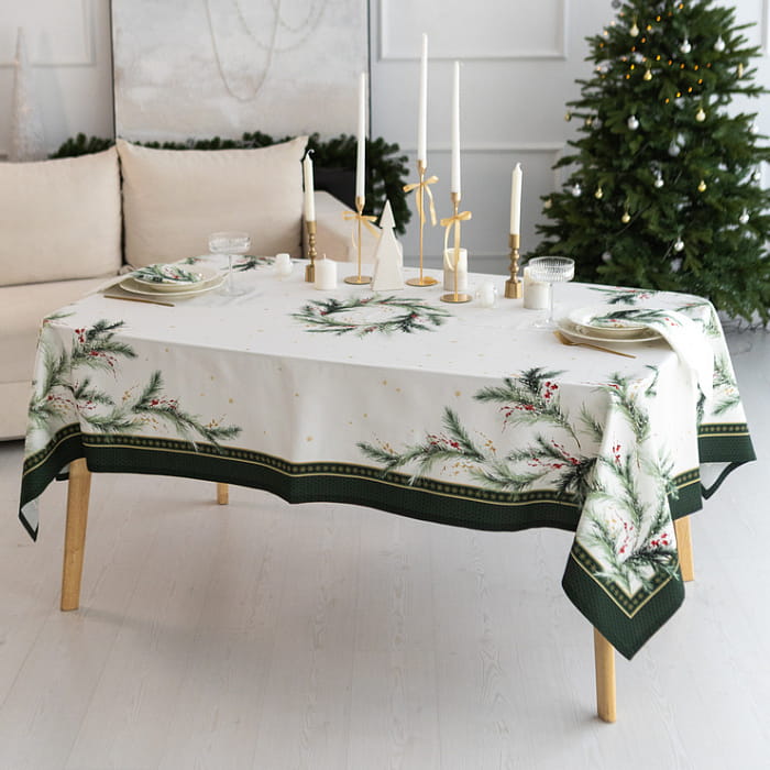 Скатерть 145х225 см "Ветви Рождества"