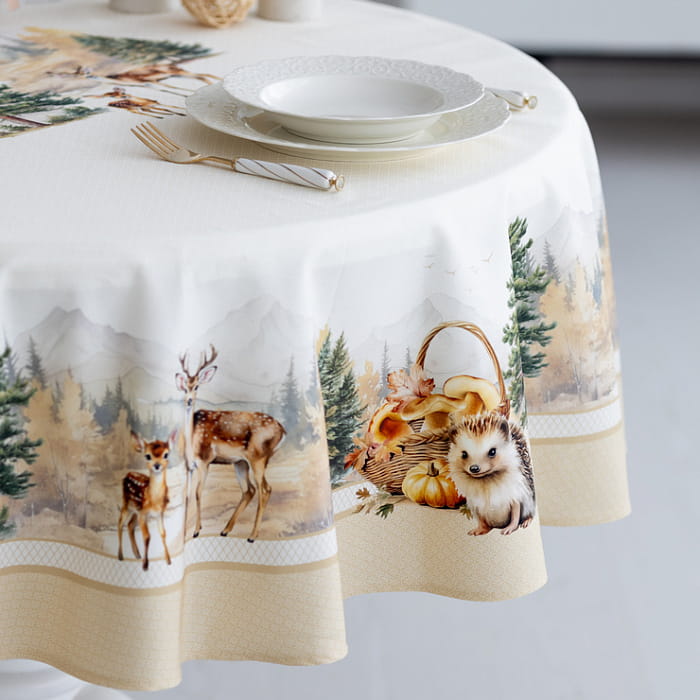 Скатерть овальная 170х250 см "Дубрава"