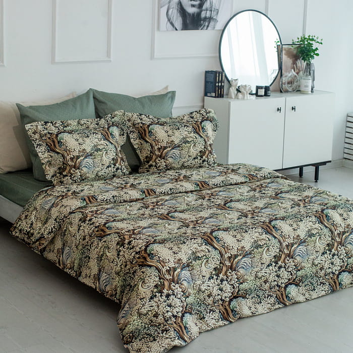 Семейный комплект постельного белья "Дафна" дуэт