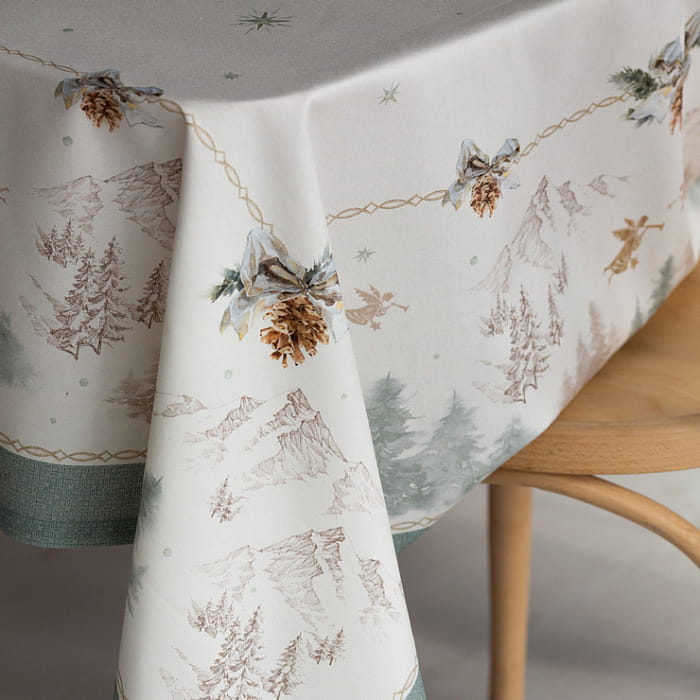 Скатерть 165х255 см "Снежный ангел"