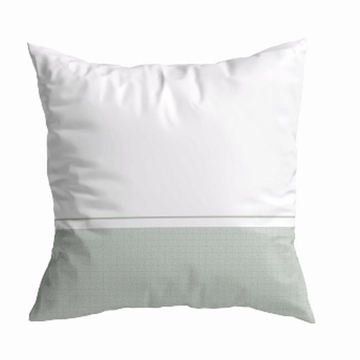 Декоративная наволочка "Пряничный домик с зеленой каймой"