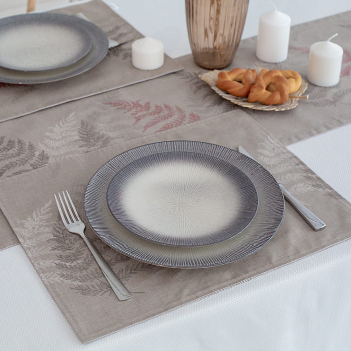 Дорожка 33х270 см "Папараць" шоколад декоративная