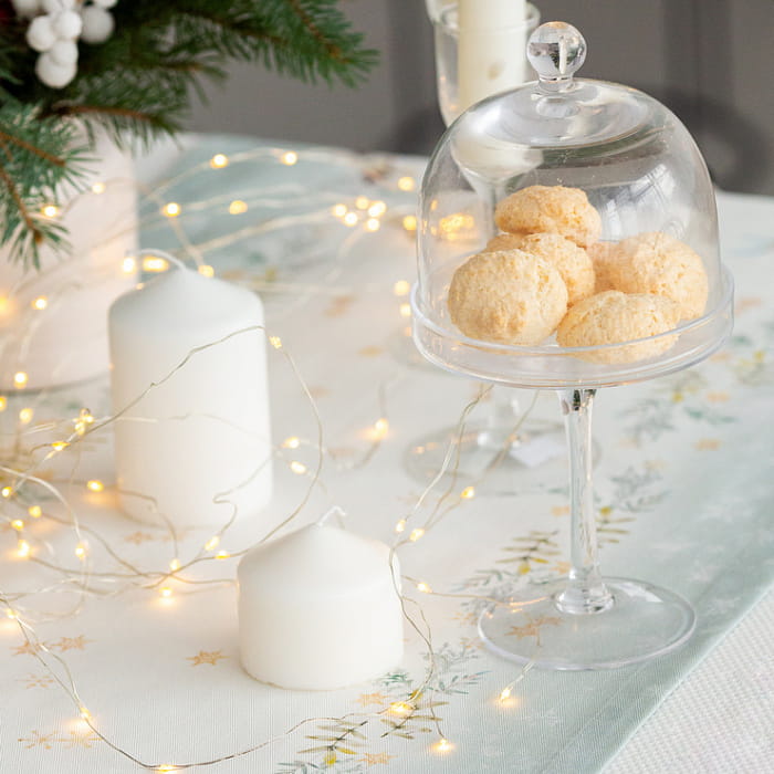 Дорожка 40х145 см "Зимний букет" мятный декоративная