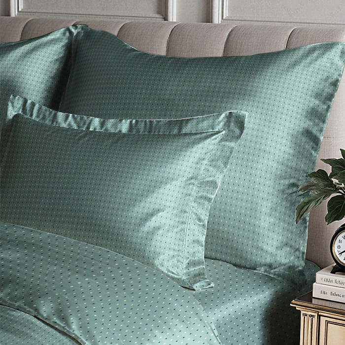 Наволочка 70х70  "Рейн" лавровый зелёный