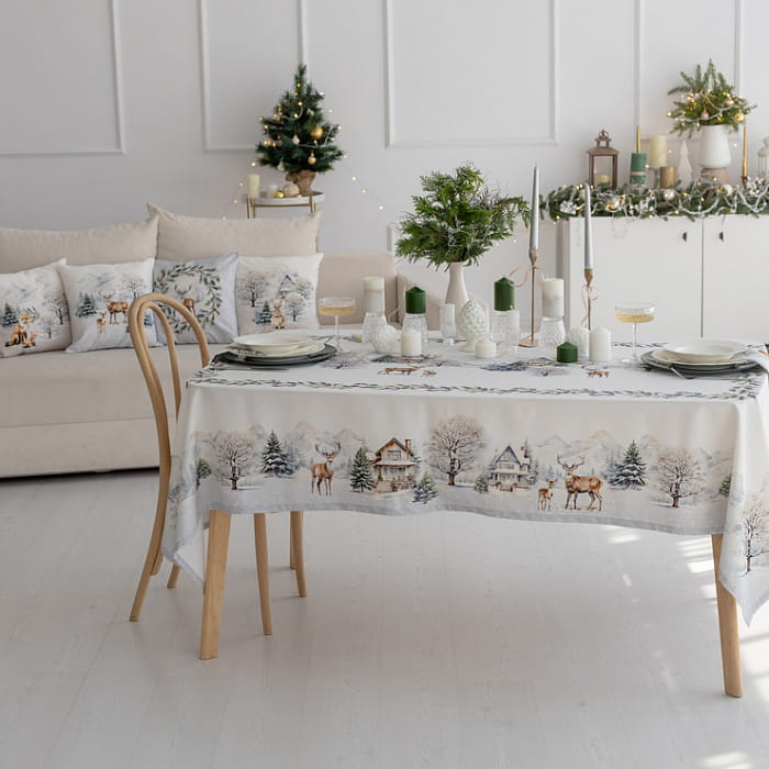 Скатерть 145х180 см "Морозное утро"