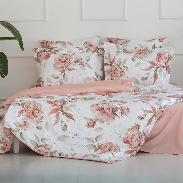Евро комплект постельного белья "Розали" maxi