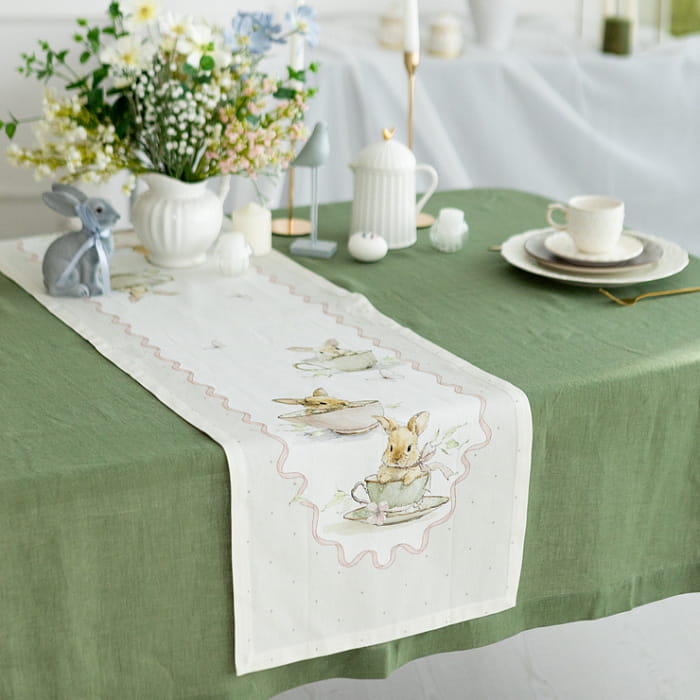 Дорожка 40х140 см "Заварные зайки "