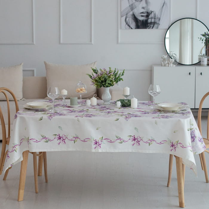 Скатерть  145х180 см "Аромат сирени"