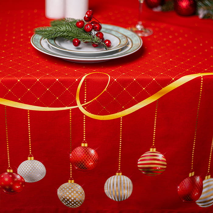 Скатерть 110х140 см "Новогодний серпантин"
