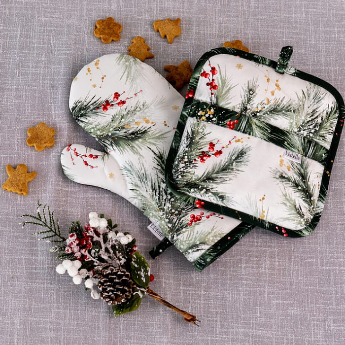 Комплект прихваток "Ветви Рождества"