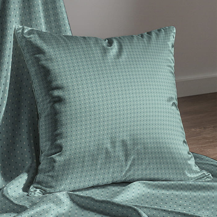 Наволочка 70х70  "Рейн" лавровый зелёный