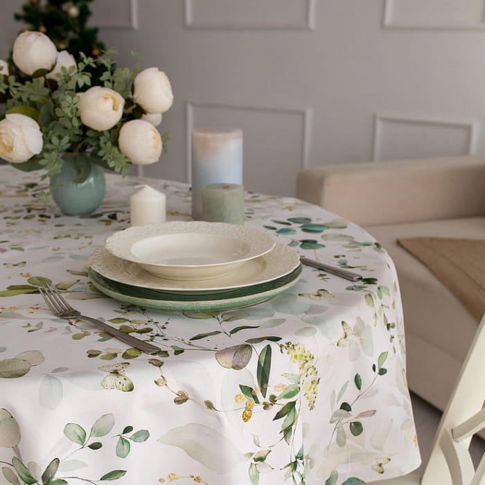 Скатерть овальная  140х170 см "Эвелина"