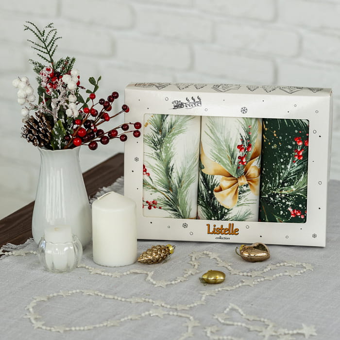 Набор Set-3 полотенец "Ветви Рождества"