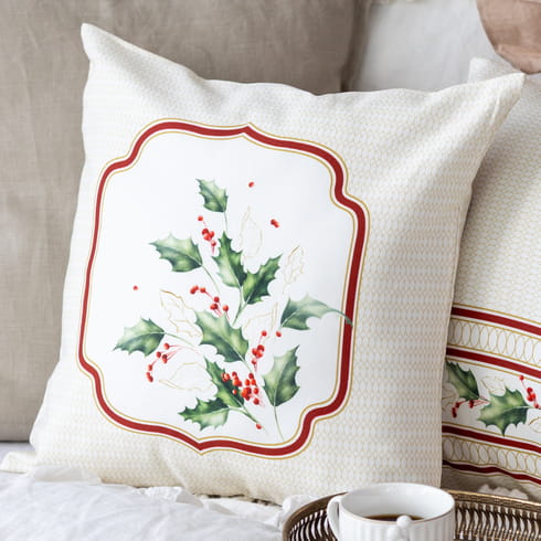 Декоративная наволочка "Элегант рамка с букетом"