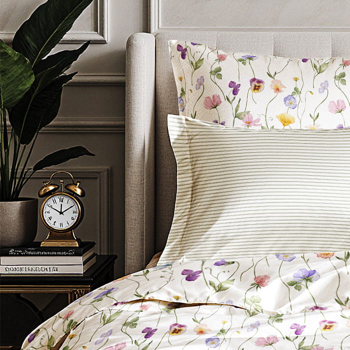 Наволочка 50х70 "Майская долина полоска"