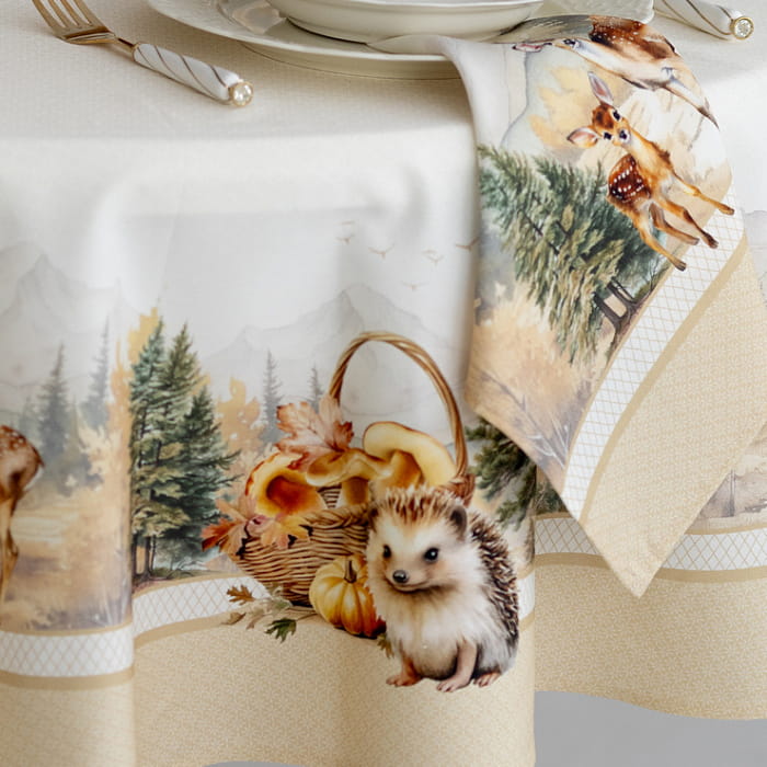 Скатерть овальная 170х220 см "Дубрава"