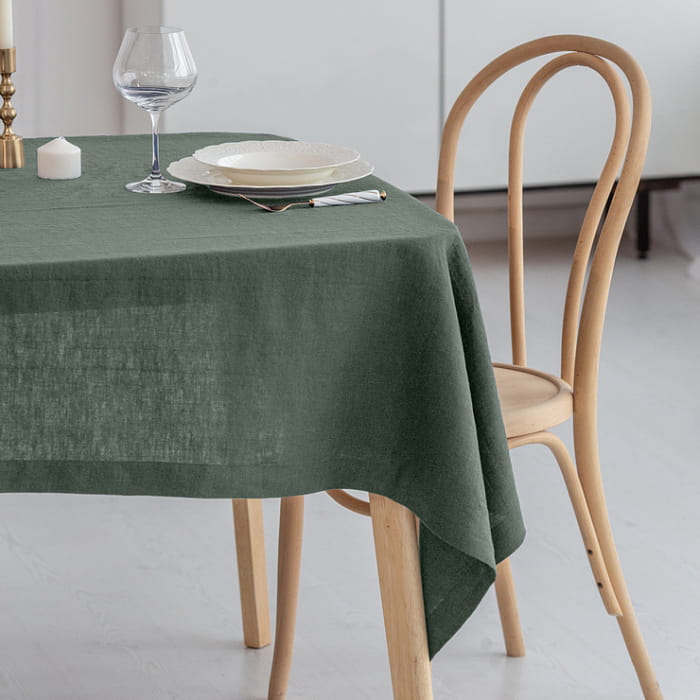 Скатерть 135х220 см цвет "Зеленый графит"