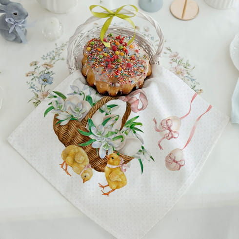 Салфетка "Ретро" корзинка, 1 шт