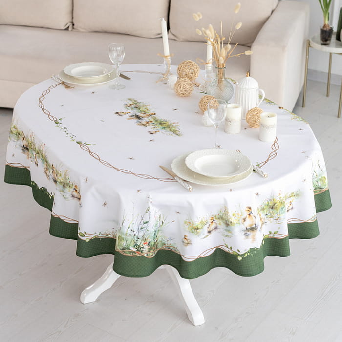 Скатерть овальная 150х248 см "Тутти"