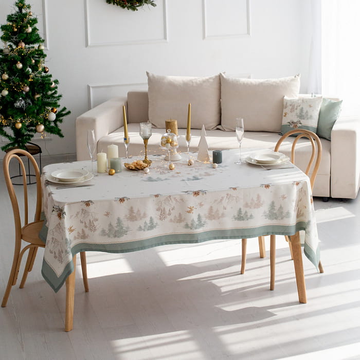 Скатерть 145х200 см "Снежный ангел"