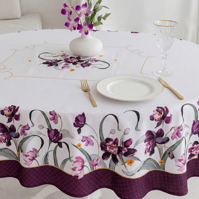 Скатерть овальная  140х170 см "Виола"