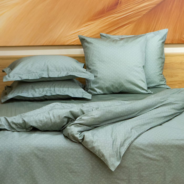 Наволочка 70х70 "Дафна" зеленый шалфей