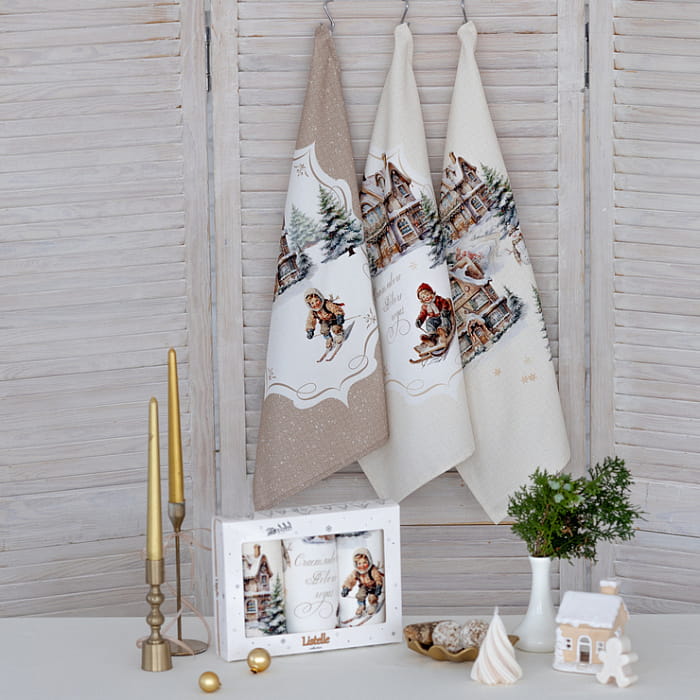 Набор Set-3 полотенец ""Пряничный домик