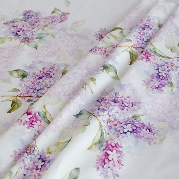 Скатерть круглая D-150 см "Аромат сирени"