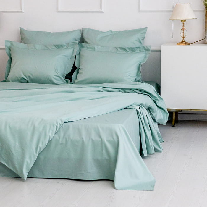 Евро комплект постельного белья "Ментоловая нотка" maxi